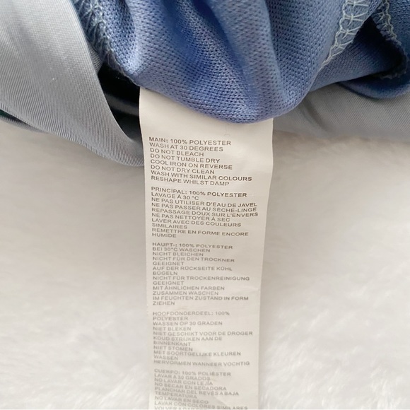 NWT Nasty Gal Belted Shimmery Mini Dress with a Frill Hem - Picture 6 of 13